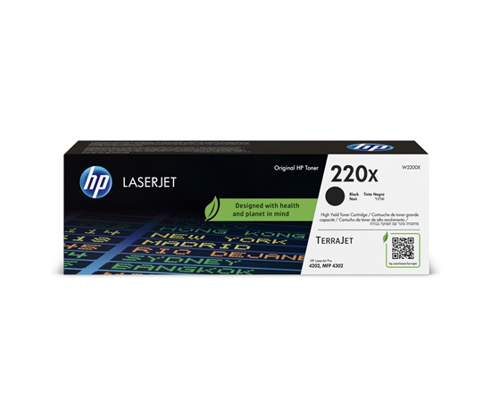 HP 220X Black Original LaserJet Toner Cartridge (7,500 pages)