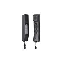 Grandstream GHP611, hotelový VoIP telefon, 2 linky, 2 SIP účty, PoE, 1x RJ45, HD Audio, 3 cestná konference, Černý