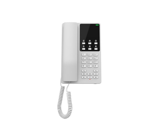 Grandstream GHP620, hotelový VoIP telefon, 2 linky, 2 SIP účty, PoE, 1x RJ45, HD Audio, 3 cestná konference, Bílý