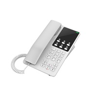Grandstream GHP620, hotelový VoIP telefon, 2 linky, 2 SIP účty, PoE, 1x RJ45, HD Audio, 3 cestná konference, Bílý