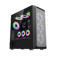 1stCOOL skříň Wind Storm Black MiddleTower, AU, USB3.0, bez zdroje, černá