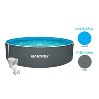 Marimex Orlando bazén 3,66x0,91 m s příslušenstvím - motiv šedý