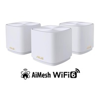 ASUS ZenWiFi XD4 Plus 3-pack white Wireless AX1800 Dual-band Mesh WiFi 6 System