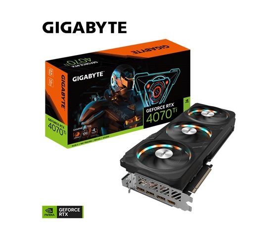 GIGABYTE VGA NVIDIA GeForce RTX 4070 GAMING OC 12G, 12G GDDR6X, 3xDP, 1xHDMI