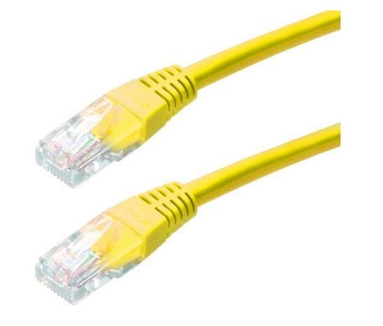 XtendLan patch kabel Cat6, UTP - 0,25m, žlutý (prodej po 10 ks)