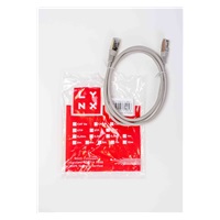 LYNX patch kabel Cat5E, FTP - 3m, šedý