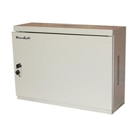 XtendLan 19" nástěnný vertikální rozvaděč 2U 540x120, plné dveře, šedý