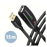AXAGON ADR-215, USB 2.0 A-M -> A-F aktywny przedłużający / repeater kabel, 15m