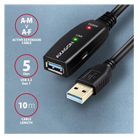 AXAGON ADR-310, USB 3.2 Gen 1 A-M -> A-F aktywny przedłużający / repeater kabel, 10m
