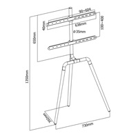 Televizní stativ Ergosolid Tritonix B