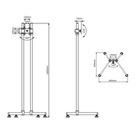 Profesionální stojan na monitor Tv Edbak SV52