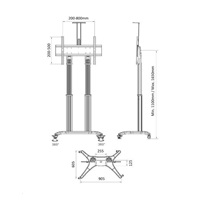 Televizní stojan na videokonference NB AVF1800B