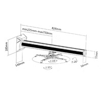 Nástěnný držák na projektor Fiber Mounts M7C33