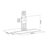 Police na klávesnici a myš Fiber Mounts M7C56
