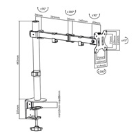 Držák monitoru na stůl Fiber Mounts M7C53