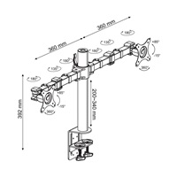 Stolní držák na 2 monitory Ergosolid NF12