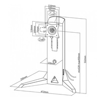 Dizajnový stolní držák monitoru Fiber Mounts FM110
