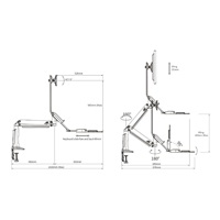 Držák monitoru a klávesnice NB NB35
