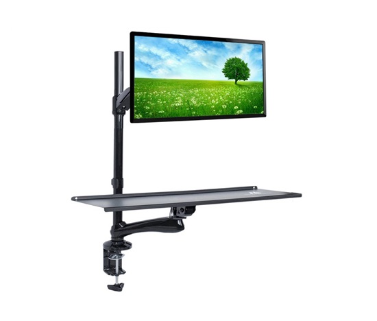 Stolní držák monitoru s poličkou na klávesnici Fiber Mounts M68C1