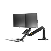 Držák na 2 monitory a klávesnici NB FC24-2A-B