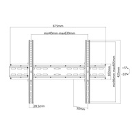 Držák s naklápěním LCD LED Tv Fiber Mounts M7C49