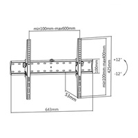 Sklopný televizní držák Fiber Mounts M6C68
