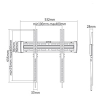 Fixní držák Tv Fiber Mounts M6C43