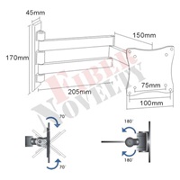 Držák na Tv a monitory Fiber Novelty FN101