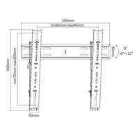 Profesionální náklopný držák Tv Fiber Mounts THIN20