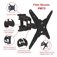 Dvouramenný otočný držák Tv Fiber Mounts FM73