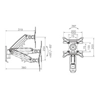 Držák Tv monitoru NB F425