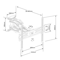Dizajnový držák na Tv 32-60" Ergosolid CEROS-R3