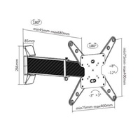 Teleskopický držák na Tv Fiber Mounts Telescopic
