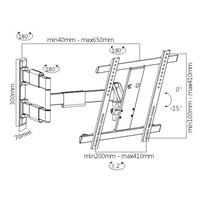 Polohovací držák na LCD LED Tv Fiber Mounts NICE1