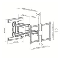 Profesionální držák na televize Fiber Novelty Noston