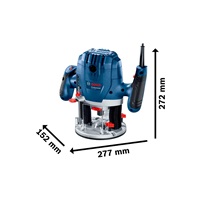 BOSCH GOF 130, horní frézka, 1.300 W, 11.000 – 28.000 ot/min, 6 – 8,0 mm