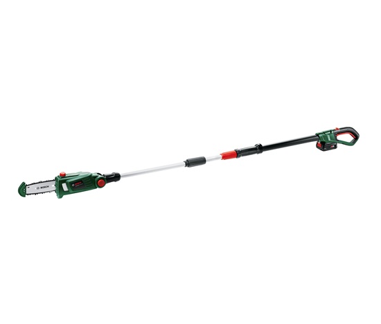 BOSCH UniversalChainPole 18, akumulátorový teleskopický prořezávač větví, 18 V, lišta 20 cm, 4 m/s, akumulátor