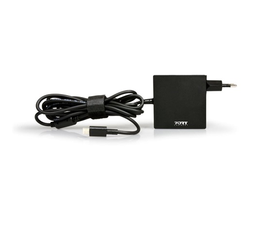 PORT napájecí adaptér k notebooku, 5-20V, 3-3,2A, 65W, USB-C konektor, EU + UK