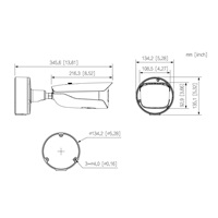 Dahua IPC-HFW5842H-ZHE-0832-DC12AC24V-ATC-S3, IP kamera, 8Mpx, Bullet, 1/1.8" CMOS, objektiv 8-32 mm, IR<60, IP67, IK10