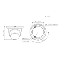 Dahua IPC-HDW2549TM-S-IL-0280B, IP kamera, 5Mpx, 1/2.7" CMOS, objektiv 2.8 mm, IR/LED<30, IP67