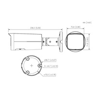 Dahua IPC-HFW2849T-AS-IL-0360B, IP kamera, 8Mpx, Bullet, 1/2.7" CMOS, objektiv 3.6 mm, IR<60, LED<50, IP67