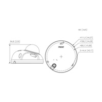 Dahua IPC-HDBW3241F-AS-0210B-S2, IP kamera, 2Mpx, Dome, 1/2.8" CMOS, objektiv 2.1 mm, IR<30, IP67, IK10