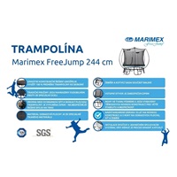 Marimex Trampolína bezpružinová Free Jump 244 cm