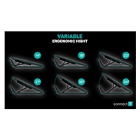 CONNECT IT FrostBlast chladící podložka pod notebook s modrým podsvícením, ČERNÁ