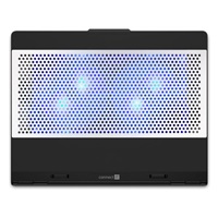 CONNECT IT FrostBlast chladící podložka pod notebook s modrým podsvícením, ČERNÁ