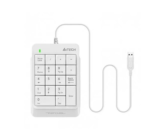 A4tech FSTYLER FK13P numerická klávesnice, USB bílá