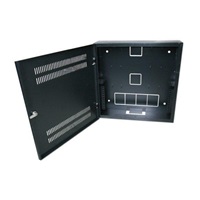 XtendLan 19" nástěnný vertikální rozvaděč 2U+4U 540x150, perforované dveře, černý