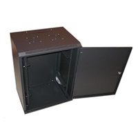 XtendLan 19" nástěnný rozvaděč 6U 600x450, nosnost 60kg, plné dveře, svařovaný,proti vykradení,černý