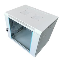 XtendLan 19" nástěnný rozvaděč 6U 600x450, nosnost 60 kg, skleněné dveře, svařovaný, šedý