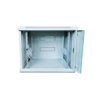 XtendLan 19" nástěnný rozvaděč 6U 600x450, nosnost 60 kg, skleněné dveře, svařovaný, šedý